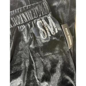 Womens Steve madden Velvet pants NEW Size XL Black Sleep‎